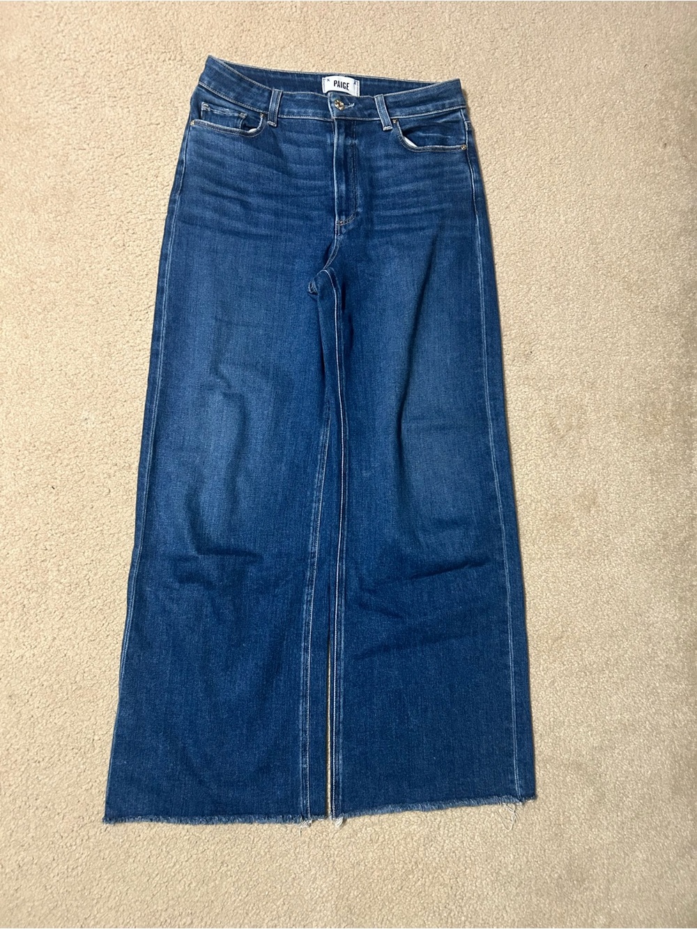 Paige Anessa dark wash wide leg jean size 29